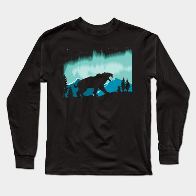 Boreal Sabertooth Long Sleeve T-Shirt by nickbeta